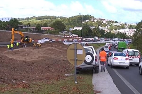 Travaux aux abords de la RN5 dans le cadre du TCSP