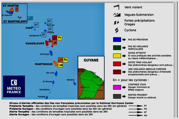 Tempête Ernesto / 13 août 2024 / météo / intempéries / vigilance