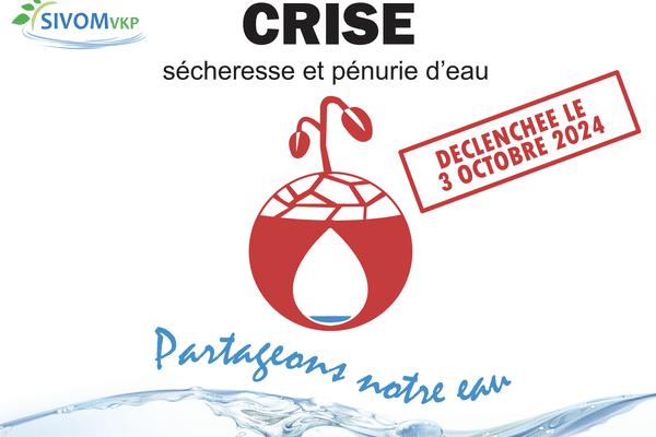 affiche Sivom VKP crise sécheresse et pénurie d'eau