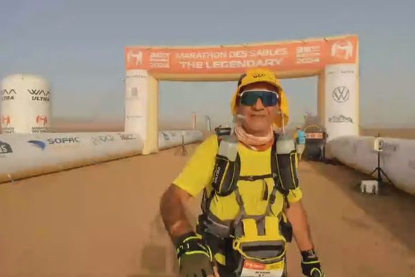 Chouky Laamel participe au Marathon des Sables.