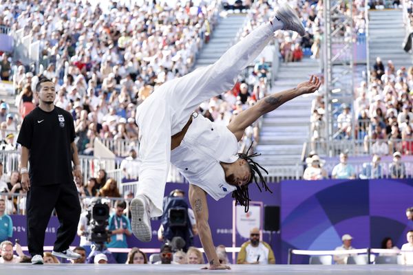 Gaëtan Alin alias "bboy Lagaët" n'a pas réussi à se qualifier pour le prochain tour des épreuves de breaking aux JO 2024