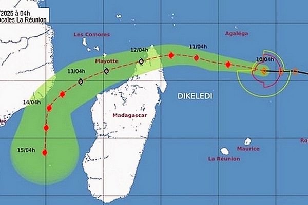 Dikeledi tempête tropicale modérée 10 janvier 2025