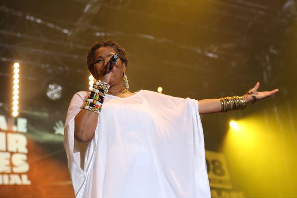 La chanteuse de Kassav, Jocelyne Beroard, vendredi 23 mai à Paris