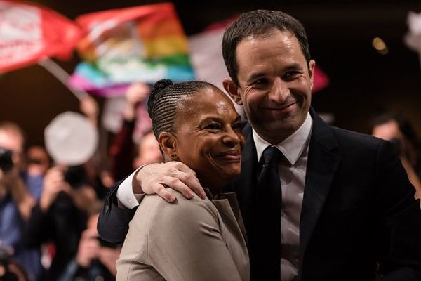 Christiane Taubira et Benoît Hamon