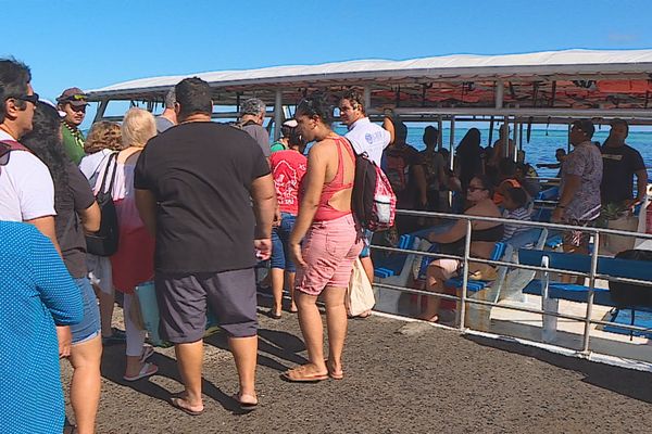 Forte affluence à Moorea pour le week-end de Pâques 2022.