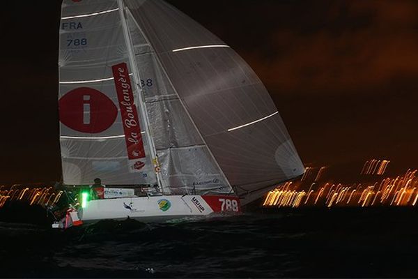 Mini-Transat : arrivée Pipérol nuit