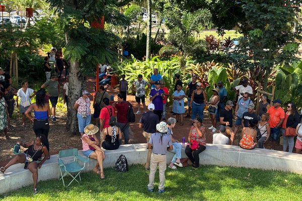 Une centaine de personnes ont répondu à l'appel du groupe "Stop Délinquance rapatriée à La Réunion".