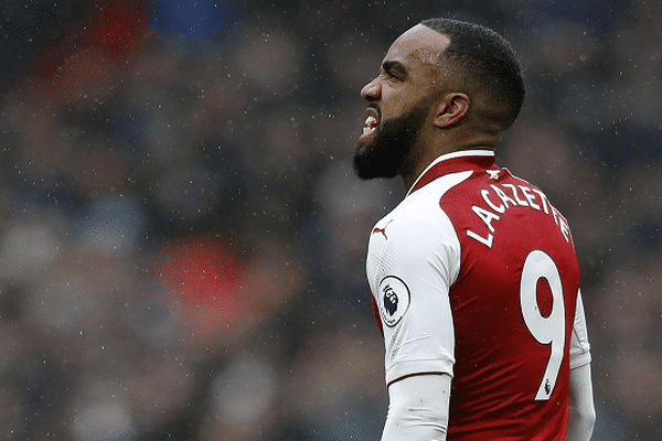 L'attaquant international français d'Arsenal Alexandre Lacazette