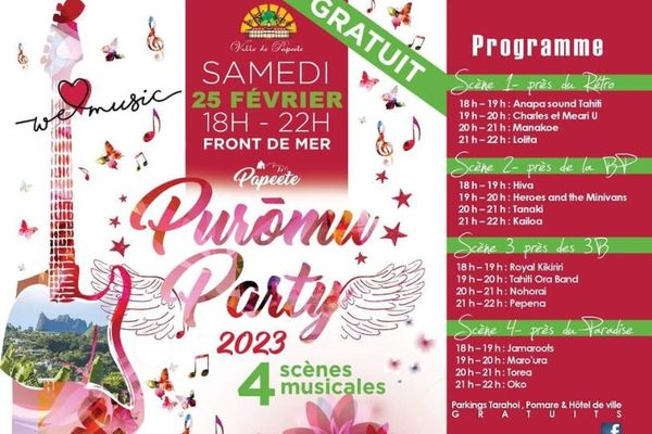 Programme de la Purōmu party 2023.