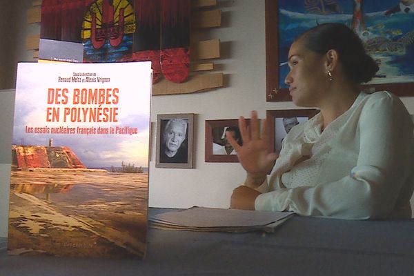 Hinamoe Cross, militante anti-nucléaire, atteinte d'une leucémie qu'elle attribue aux essais nucléaires.