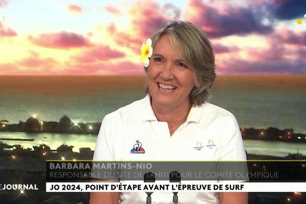 Barbara Martins Nio, responsable du site de Tahiti pour le Comité d'organisation des Jeux Olympiques 2024