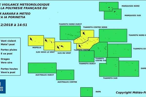 Une vigilance jaune pour les orages est en cours 