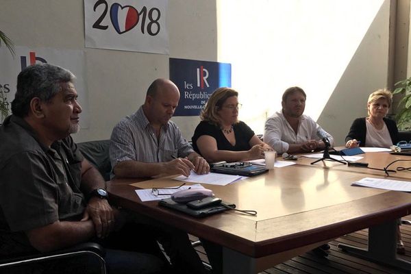 Conférence de presse création groupe politique Les Républicains calédoniens au Congrès (18 juillet 2017)