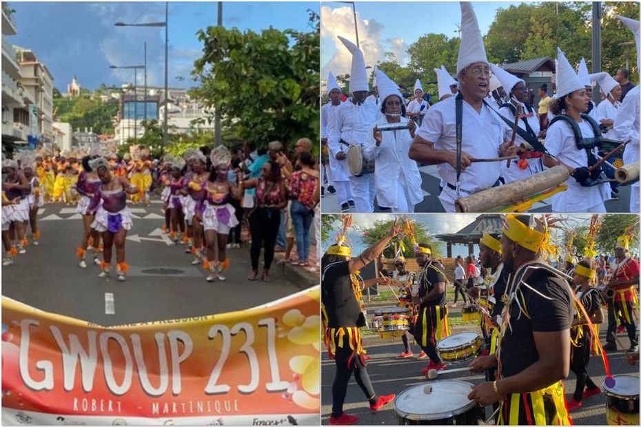 The Flamboyant parade show of the 50th cultural festival of Fort-de-France has seduced