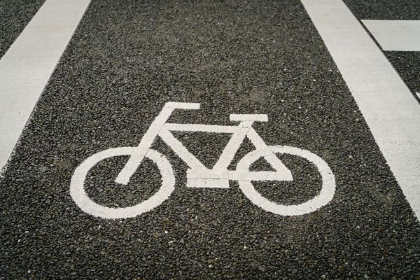 Exemple de piste cyclable (illustration).