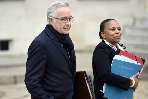 François Rebsamen et Christiane Taubira