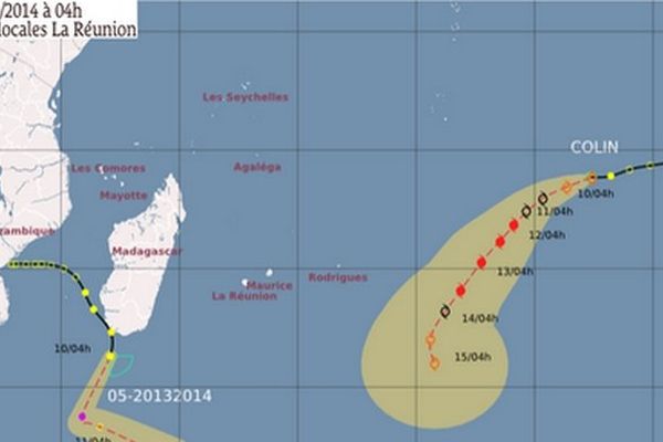 Une dépression et une tempête modérée à l'Est et à l'Est de La Réunion 