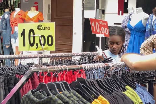 Jour de braderie à Pointe-à-Pître