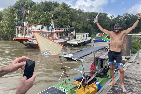 Le Sud-africain, Gerhard Moolman, a traversé l’Atlantique à la rame en 38 jours.