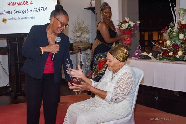 Le trophée de Gorgette Mazia lui a été remis par Christiane Taubira