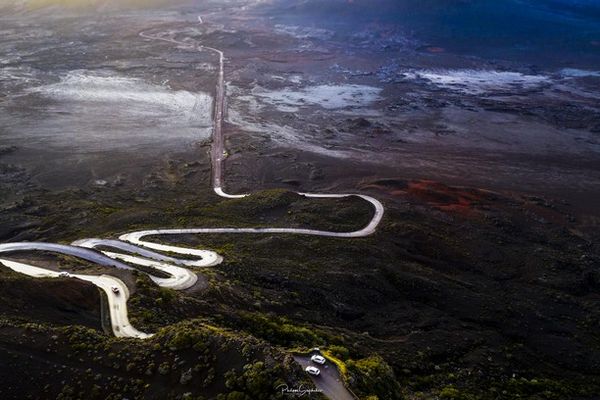 La Plaine-des-Sables recouverte d'une couche de givre La Réunion 220522