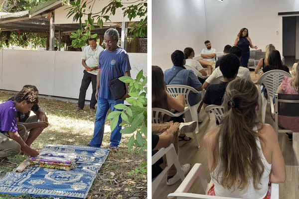 Journée d’éducation politique pour les jeunes du Palika en avril 2024 à Koumac, et moment d’échange entre jeunes organisé par les Républicains calédoniens à Nouméa en octobre 2024.