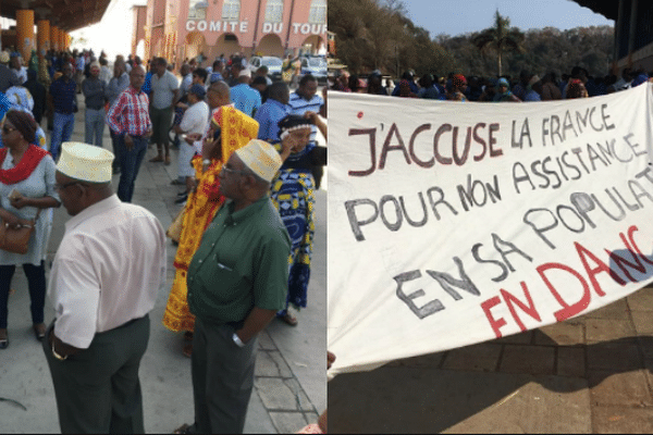 Manifestation Mahorais à Mamoudzou 