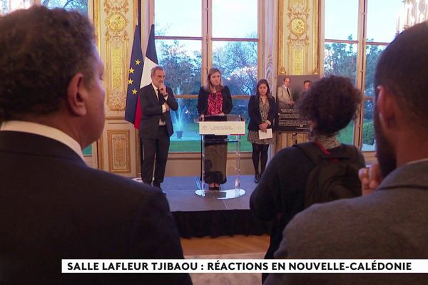 Inauguration de la salle Lafleur-Tjibaou à l'Assemblée Nationale