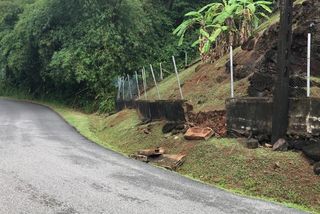 Rémire Montjoly Début Déboulement Sur La Route Des Plages