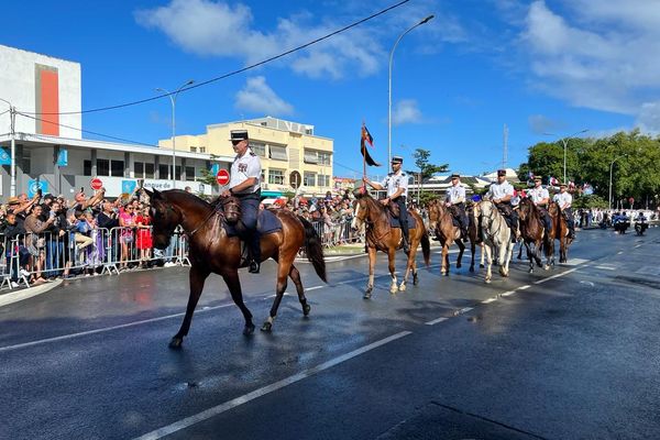 Le défilé du 14 juillet 2023 à Nouméa.