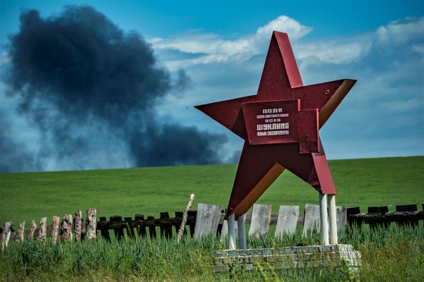 Mémorial soviétique de la seconde guerre mondiale dans la région de Donetsk