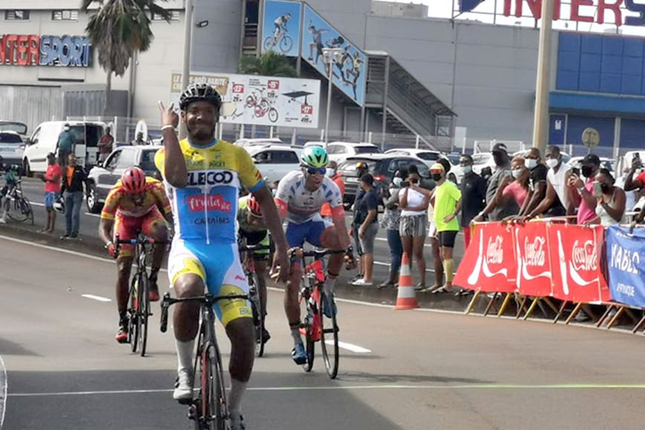 Jordan Labejof, winner of the first cycling event of the season in