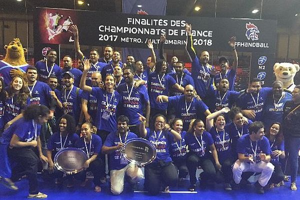 Handball les finalités 2018 HBF Saint-Denis et la Cressonnière champions