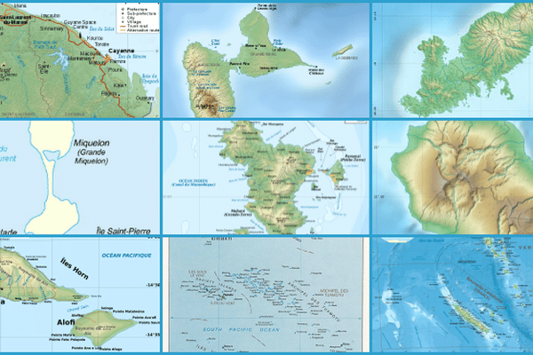 Les 9 départements et collectivités d'Outre-mer