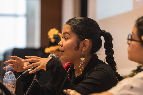 Clarisse Da Silva colloque sur les langues autochtones d’Amérique du Sud au Collège de France