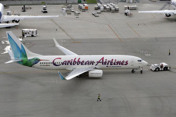 Avion de la compagnie Caribbean Airlines, à Miami