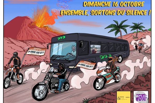 Le VIbus "Ensemble, sortons du silence" sillonnera La Réunion ce dimanche 16 octobre.