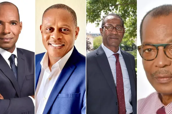 Olivier Serva, Christian Baptiste, Max Mathiasin et Elie Califer, députés de la Guadeloupe