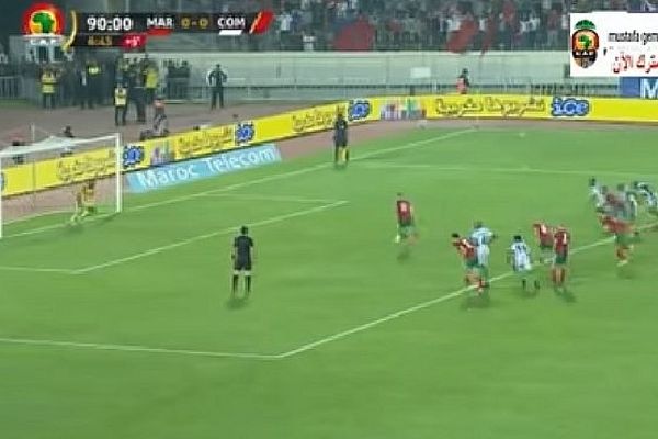 Penalty polémique Maroc contre les Comores octobre 2018