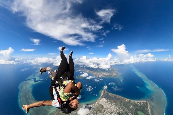 Mayotte vue d'en haut avec Vewuha Parachutisme