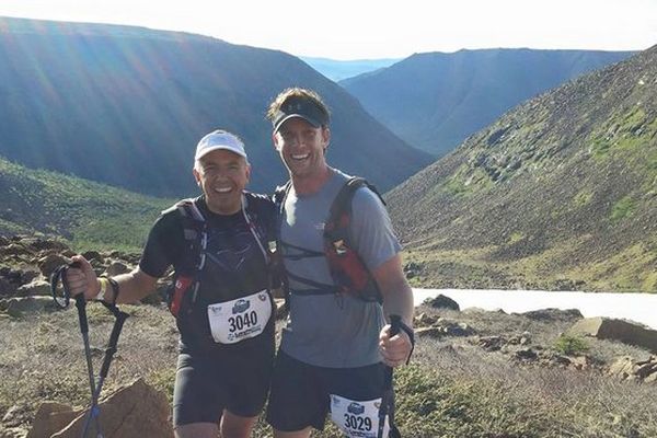 Vincent Houle (Ndlr : le plus grand sur la photo) et son ami Stéphane Poulin qui participe également à cette Diagonale 2016