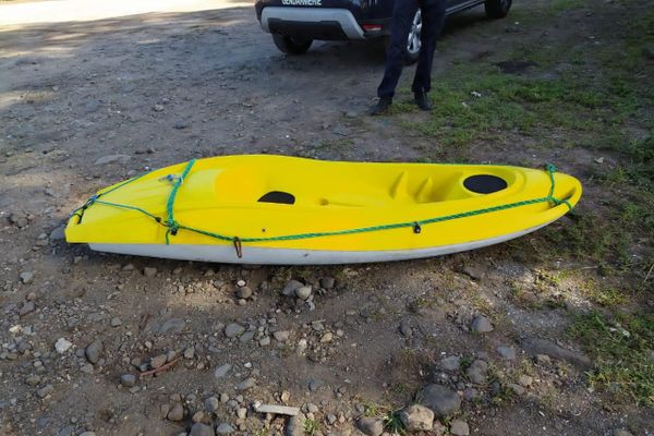 Le kayak du pêcheur retrouvé par les gendarmes