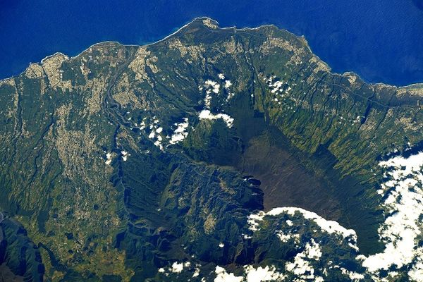 La Réunion vue de l'espace par Thomas Pesquet