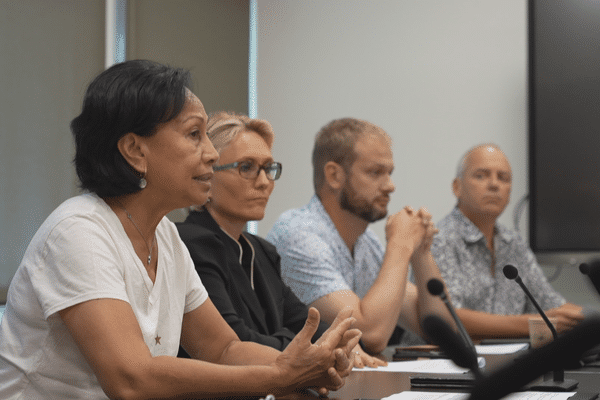 Conférence de presse commune au Congrès des Loyalistes et du Rassemblement.