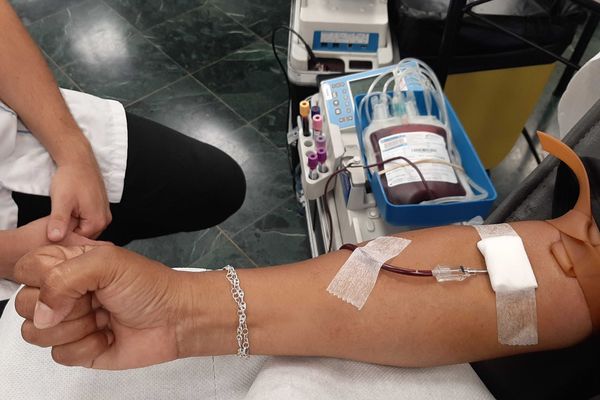 Opération de collecte de sang à la mairie de Saint-Denis