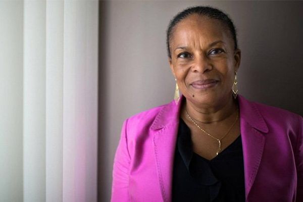 Christiane Taubira photographiée dans le quotidien britannique The Independent 