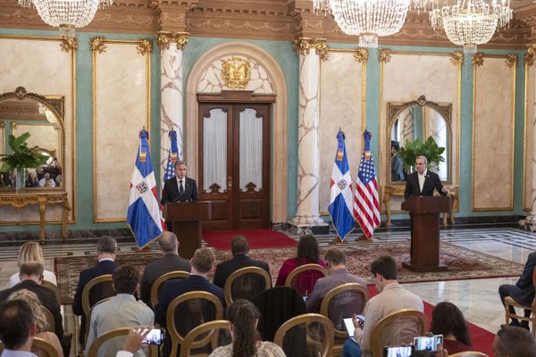 Conférence de presse du Sécrétaire d'état des Etats-Unis Antony Blinken et le Président de la République-Dominicaine, Luis Abinader