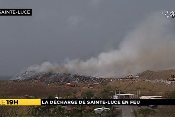 Incendie décharge Céron