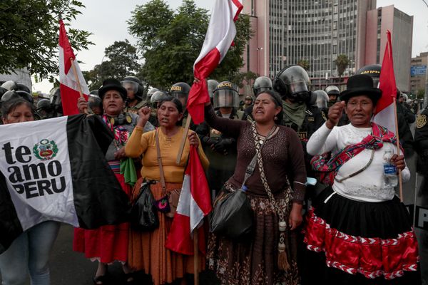 Manifestation dans la capitale du Pérou, Lima le 20 janvier 2023