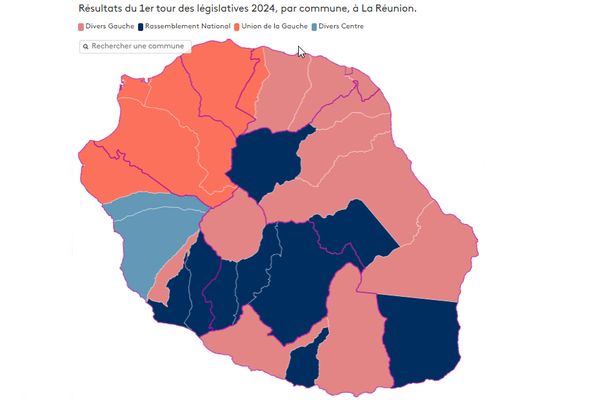 Carte législatives 2024-1er tour commune par commune